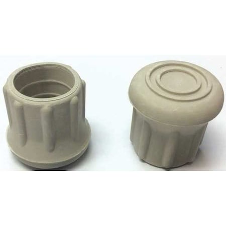 Protective Leg Tip, SlipOn, Rd, 31/32", PK10