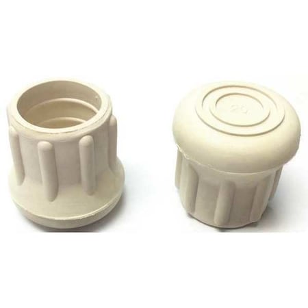 Protective Leg Tip, SlipOn, Rd, 31/32", PK10