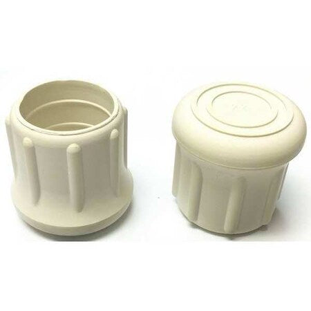 Protective Leg Tip, SlipOn, Rd, 1-7/32, PK10