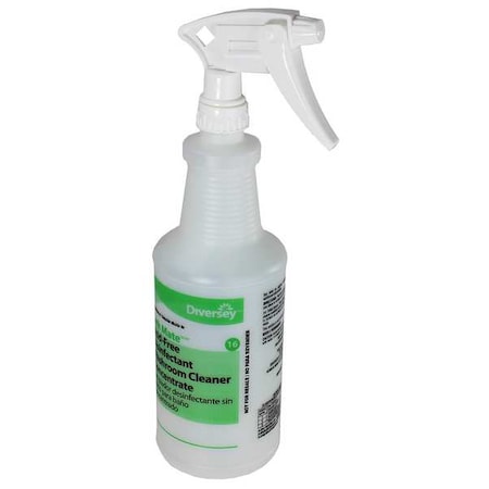 32 oz. Clear, Preprinted Trigger Spray Bottle, Color: White/clear, PK12