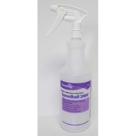 32 oz. Clear, Preprinted Trigger Spray Bottle, PK12