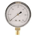 Low Pressure Gauge, 0 to 60 psi, 2 1/2 in Dial, 1/4 in NPT, Bottom Location, Steel Case Material