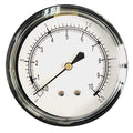 Low Pressure Gauge, 0 to 10 psi, 2 1/2 in Dial, 1/4 in NPT, Center Back Location