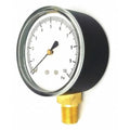 Low Pressure Gauge, 0 to 10 psi, 2 1/2 in Dial, 1/4 in NPT, Bottom Location, Steel Case Material