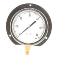 Industrial Pressure Gauge, 0 to 60 psi, 4 1/2 in Dial, 1/4 in NPT, Bottom Location