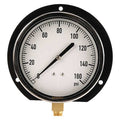 Industrial Pressure Gauge, 0 to 160 psi, 4 1/2 in Dial, 1/4 in NPT, Bottom Location
