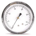 Low Pressure Gauge, 0 to 30 psi, 2 1/2 in Dial, 1/4 in NPT, Center Back Location
