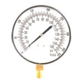 Altitude Pressure Gauge, 0 to 370 psi, 4 1/2 in Dial, 1/4 in NPT, Bottom Location