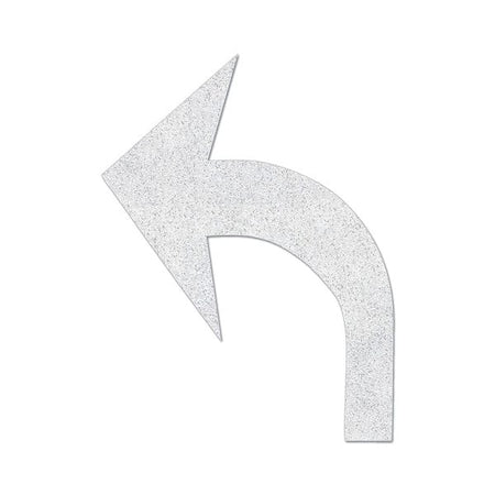 Preformed Thermoplastic Pavement Markings, Thermoplastic, 8 ft Length, 6 1/8 ft Width, White