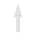 Preformed Thermoplastic Pavement Markings, Thermoplastic, 9 1/2 ft Length, 39 in Width, White