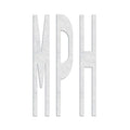 Preformed Thermoplastic Pavement Markings, Thermoplastic, 8 ft Length, 4 1/2 ft Width, White