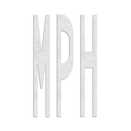 Preformed Thermoplastic Pavement Markings, Thermoplastic, 8 ft Length, 4 1/2 ft Width, White