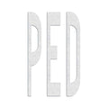 Preformed Thermoplastic Pavement Markings, Thermoplastic, 8 ft Length, 4 1/2 ft Width, White