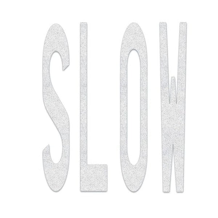 Preformed Thermoplastic Pavement Markings, Thermoplastic, 8 ft Length, 6 1/8 ft Width, White