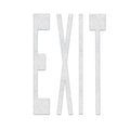 Preformed Thermoplastic Pavement Markings, Thermoplastic, 8 ft Length, 5 1/8 ft Width, White