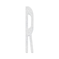 Preformed Thermoplastic Pavement Markings, Thermoplastic, 6 ft Length, 11 1/2 in Width, White