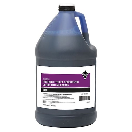 Toilet Deodorizer, Jug, 1 Gal, Ready To Use Liquid, Mulberry Fragrance