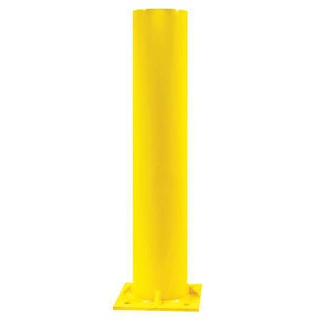 Bollard, Fixed, Concrete, 4", Yellow