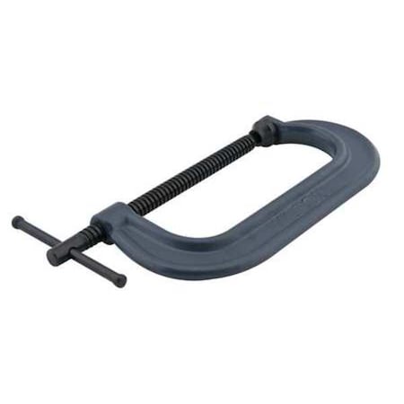 C-Clamp, 8", Steel, Regular Duty, 5200 lb.