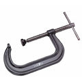C-Clamp, 10-1/8", Steel, Reg. Duty, 8000 lb., Body Color: Gray