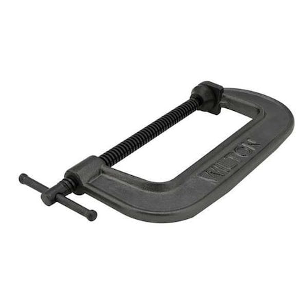 C-Clamp, 12", Iron, Regular Duty, 2850 lb., Finish: black oxide