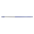 51" Color Coded Handle, 1 1/4 in Dia, Purple, Aluminum