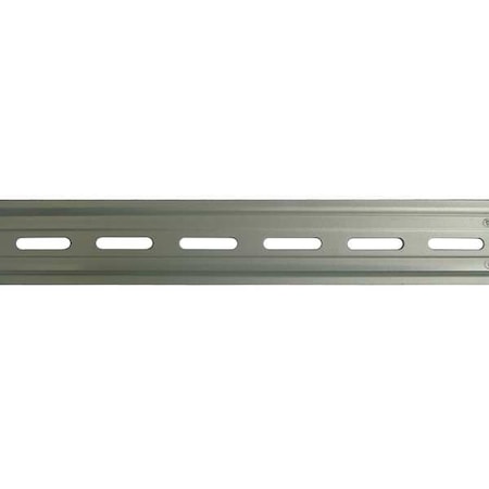 DIN Mounting Track, Aluminum, 39.37 In. L
