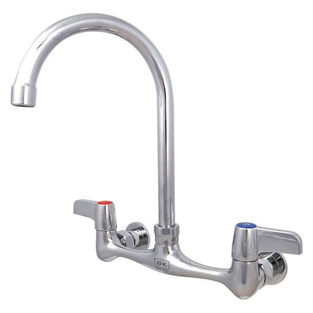 Faucet, Splash Mount, Hvy Duty, 8"