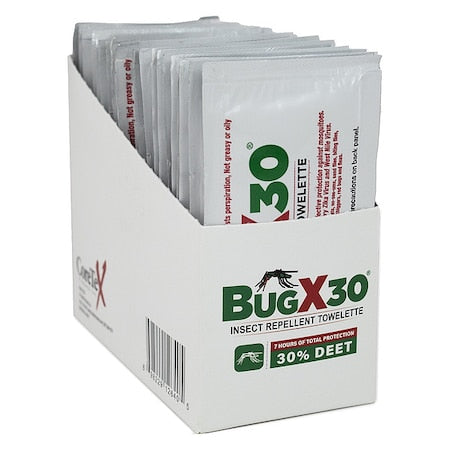 Insect Repellent Wipes, 25 ct, Packet, PK25