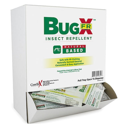 Insect Repelent, No DEET, Lotion Wipe, PK50