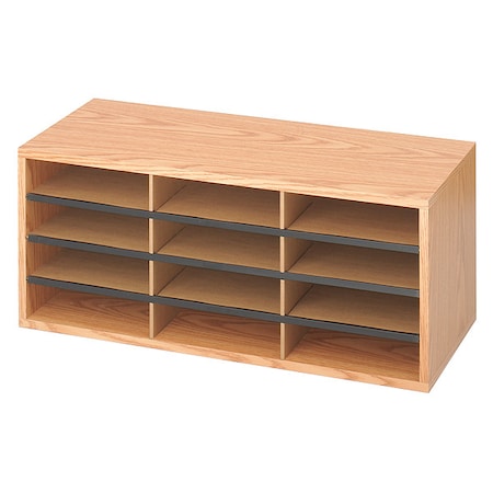 Wood/Corrugated Literature Organizer, 12