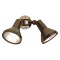 2-Light - 15in. - Flood-Light Exterior - PAR38 with Adjustable Swivel - Bronze Finish