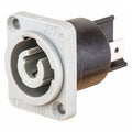 Locking Receptacle, 25 A, 250V AC, Flush Mount, Gray