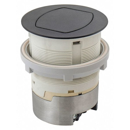 Straight Blade Receptacle, 5-15R, 15 A, 125V AC, 2 Pole, 3 Wire, Flush Mount