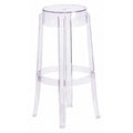 Transparent Barstool, 29.75"H