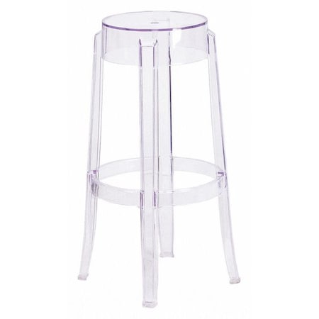 Transparent Barstool, 29.75"H