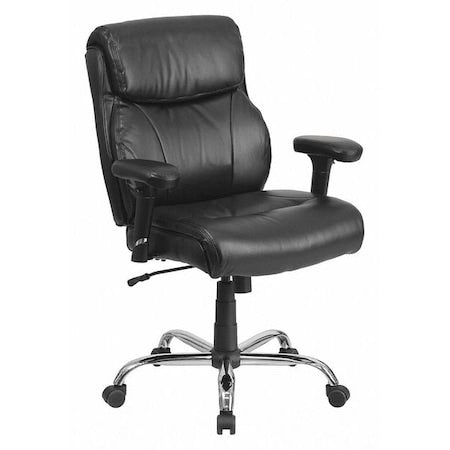 Hercules Task Office Chair, Black Back, 29-1/2 in W 29" L 44" H, Adjustable Padded