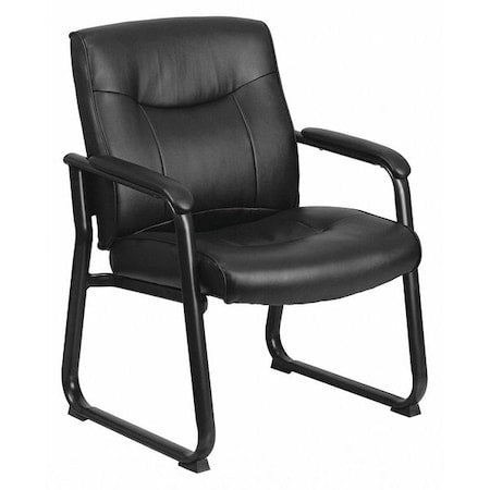 Hercules Executive Side Reception Chair, Black Back, 29-1/2 in W 29" L 39-1/4" H, Padded