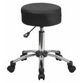 Black Leather Medical Stool