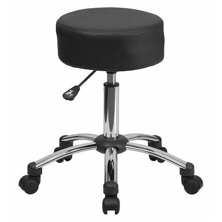 Black Leather Medical Stool