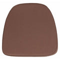 Chiavari Chair Cushion, Tan Back, 16 W 15-1/2" L 1.75 H, Fabric Seat