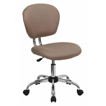 Task Chair, 17-1/4" to 21", Coffee Brown