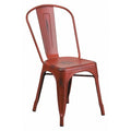 Contemporary Stackable Chair, 17-3/4 in W 20" L 33-1/2" H