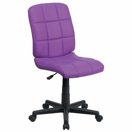 Metal Contemporary Chair, 16-3/4" to 21-3/4, Purple