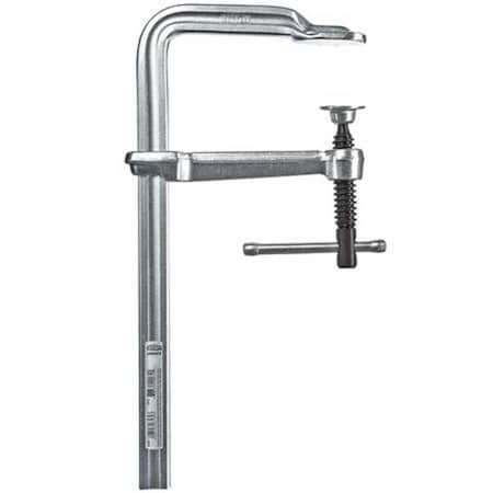 ClassiX All?Steel Screw Clamp, 12 in, 5-1/2 in Throat, Sliding Arm Bar Clamp, Standard Swivel Pad