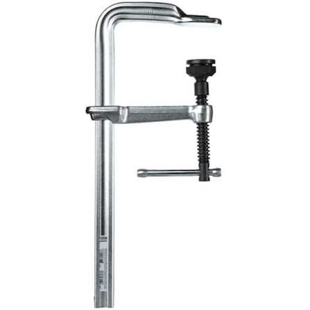 12 in Bar Clamp, Tempered Drop-Forged Steel Handle and 4 3/4 in Throat Depth