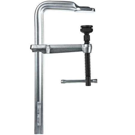 Bar Clamp, Max Jaw Opening 16 in, Throat Depth 5 1/2 in, Steel Handle