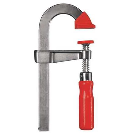 6 in Bar Clamp, Wood Handle and 2 in Throat Depth