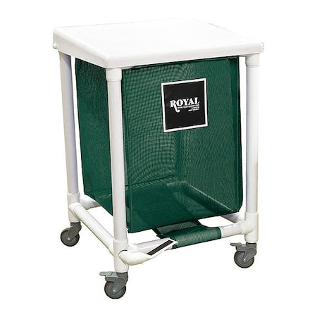 PVC Hamper, 24 gal, Green, Foot Pedal