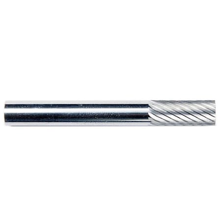 Carbide Bur, Cylindrical Flat End, 1/4